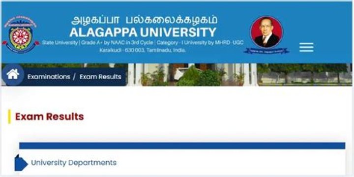 Alagappa University Exam Result 2022 Result Date 2022
