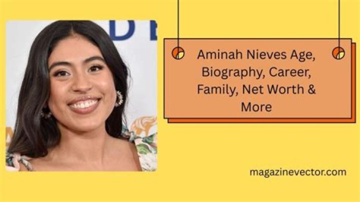 Aminah Nieves Height, Weight, Net Worth, Age, Birthday, Wikipedia, Who, Instagram, Biography