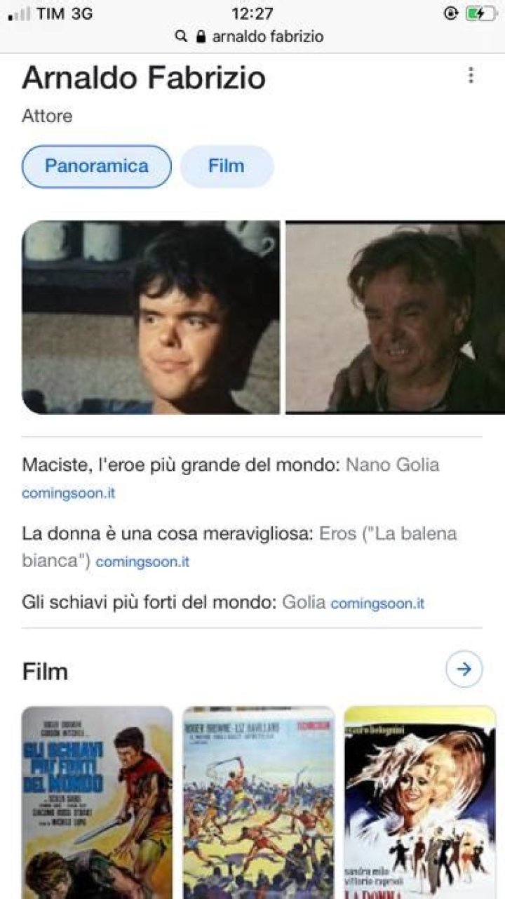 Arnaldo Fabrizio Net Worth