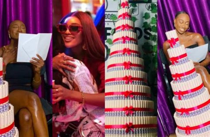 
BBNaija Season 7: “Who Go Give Chomzy Money Cake”- Reactions As Beauty Gifts Doyin A Money Cake & A Sweet Note 