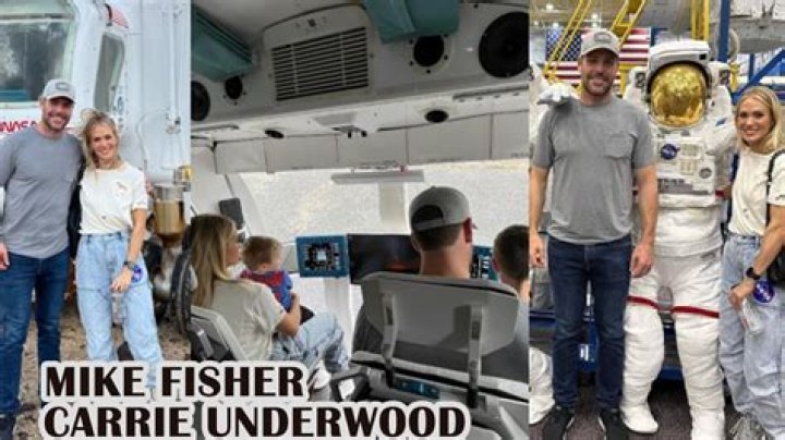 
Carrie Underwood, Mike Fisher Spend Fun-Filled Day at Houston’s NASA Space Center with Their 2 Sons 