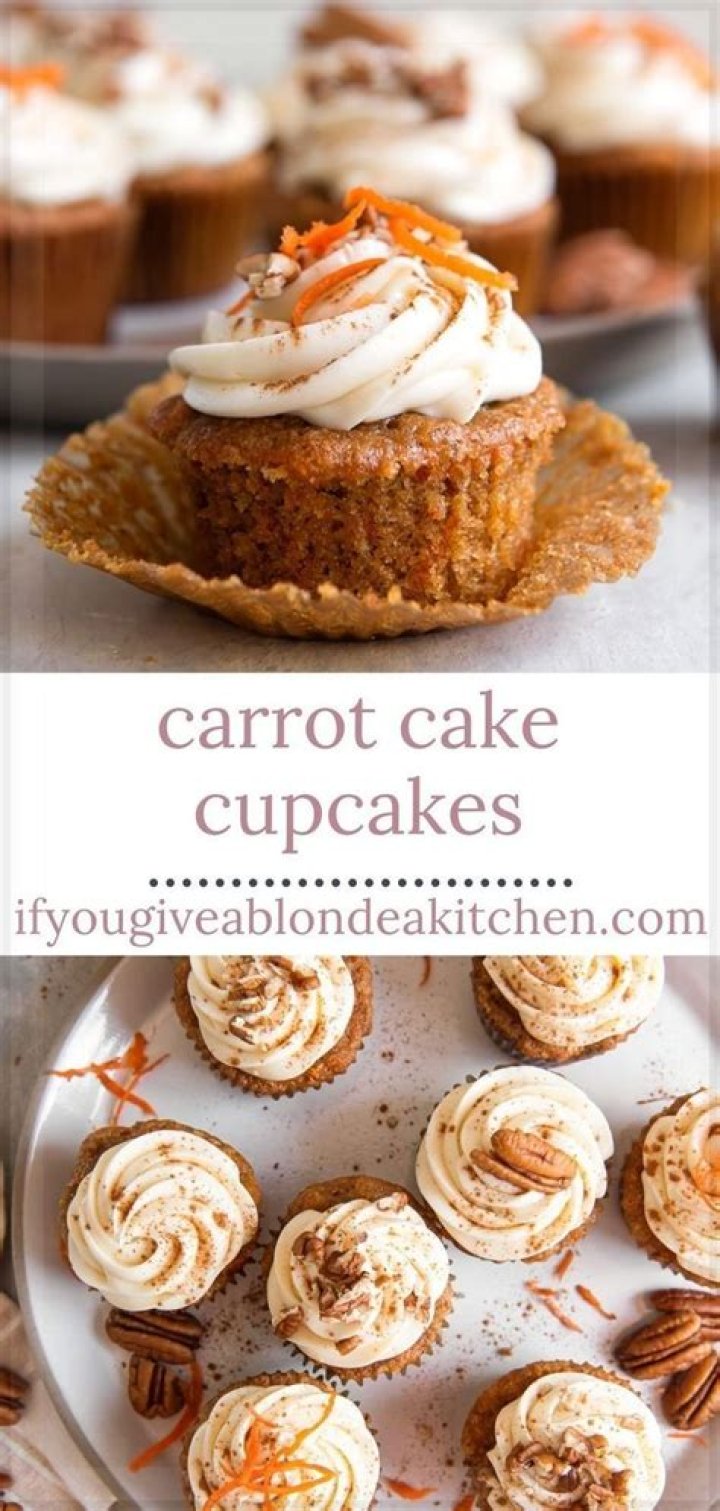 Carrot Cake Cupcakes - Celebrating Sweets