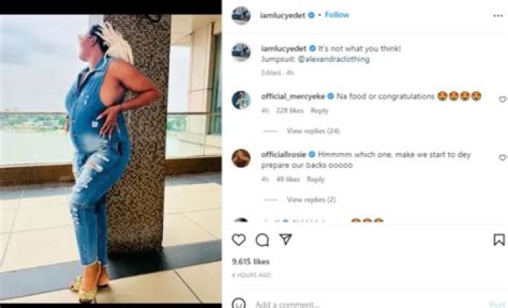 
Celebs express shock as BBNaija’s Lucy flaunts growing baby bump 