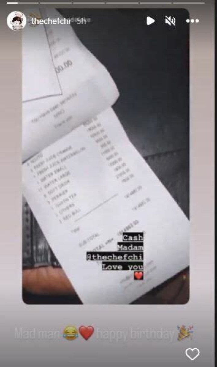 
Davido’s Cousin, Clarks Adeleke Expresses Shock As Chioma Foot Bills Of Over N1.9m On His Birthday, She Reacts 