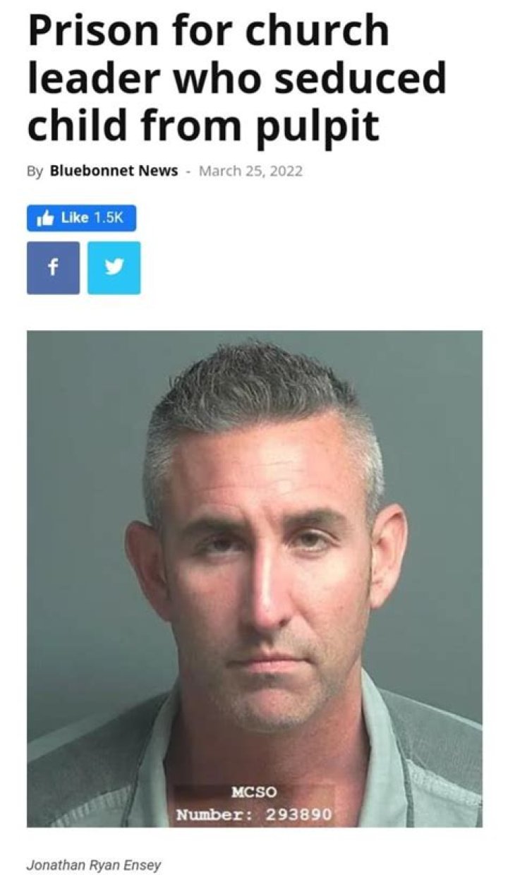 Does Jonathan Ensey Have A Wife? Age Wiki And Prison Sentence – Pastor Son Arrested For Sexual Assault