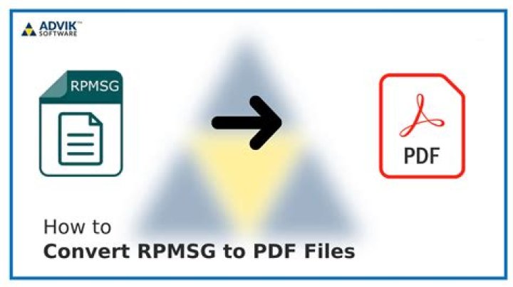 How do i convert a rpmsg file to pdf
