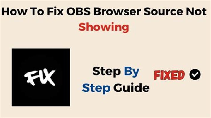 How to Fix / Solve OBS Browser Source Not Showing - SarkariResult