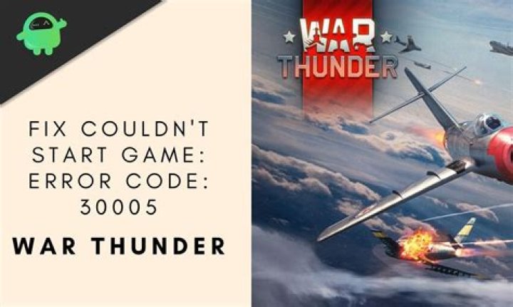 How to Fix / Solve: War Thunder Error Code 30005 - SarkariResult