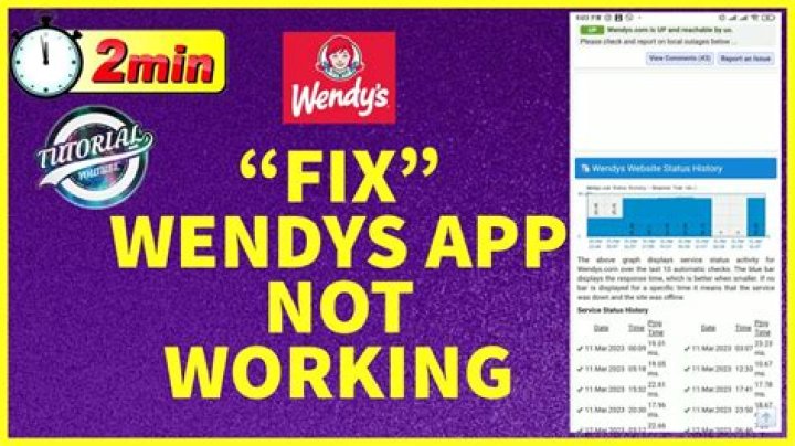 How to Fix Wendys App Not Working? - SarkariResult