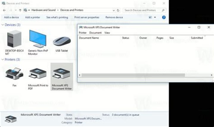 How to open printer queue