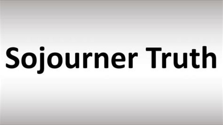 How to pronounce sojourner truth