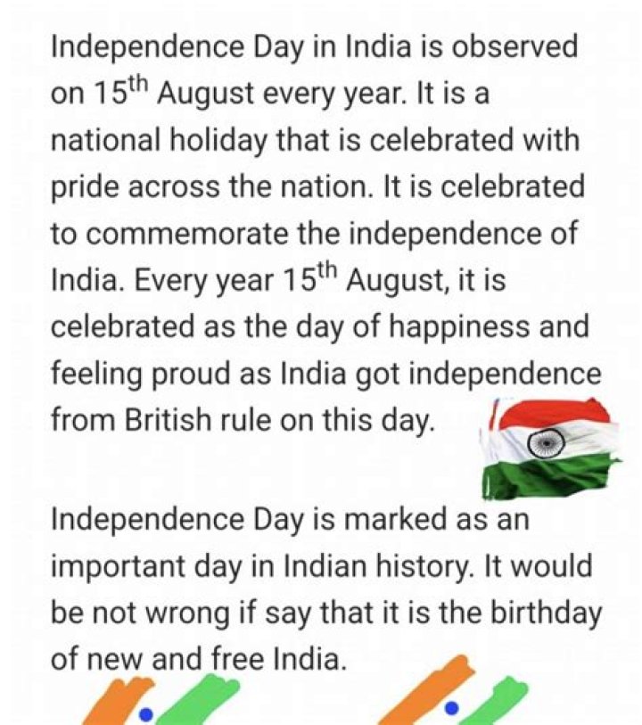 Independence Day Speech 2023 in English & Hindi, 15 August Speech Ideas