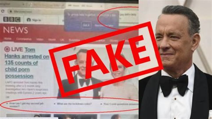 Is The BBC News Article On Tom Hanks Getting Arrested Real Or Fake? - SarkariResult