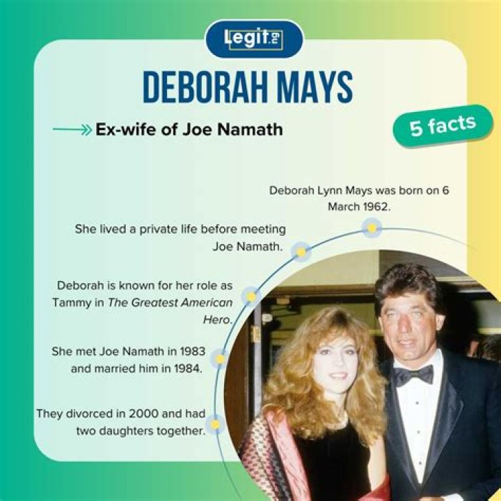 Joe Namath’s ex-wife Deborah Mays Biography: Net Worth, Age, Movies, Children, Height, Family