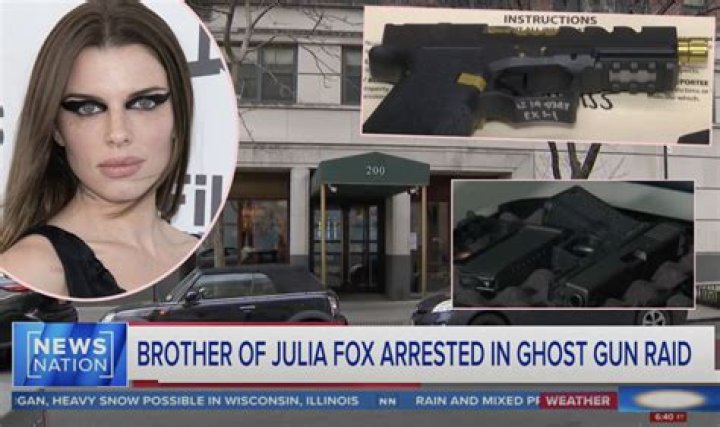 
Julia Fox’s dad, brother arrested as ghost guns and drug-manufacturing materials seized from Manhattan apartment 