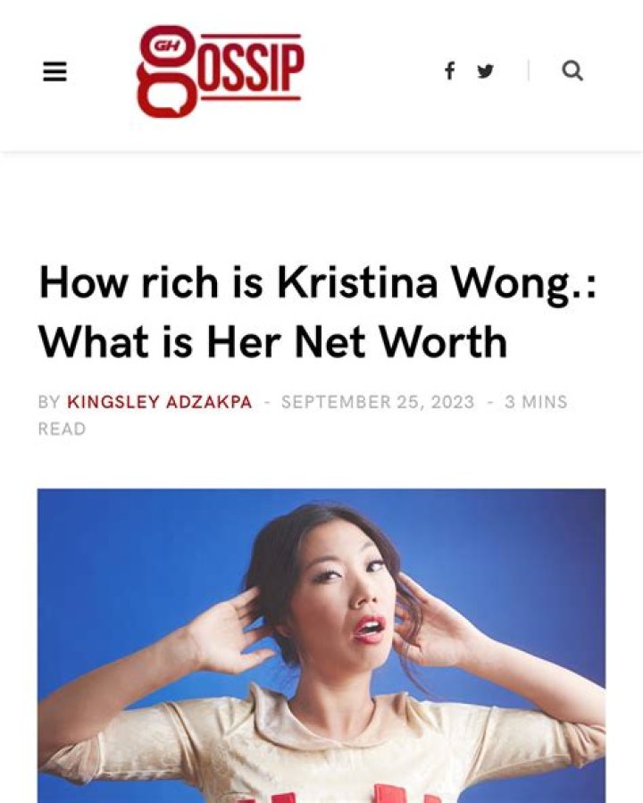 Kristina Wong Net Worth