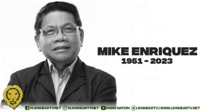 Mike Enriquez, 72, Tv Host and Radio Broadcaster, Died Due to Cardiac Arrest