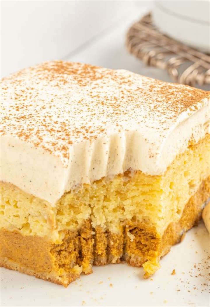 Pumpkin Pudding Cake - Celebrating Sweets
