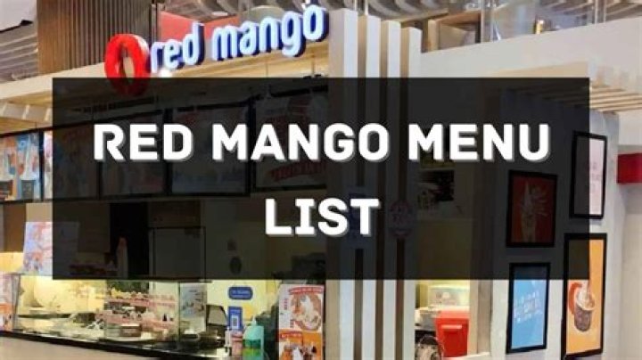 Red Mango Menu and Prices - SarkariResult