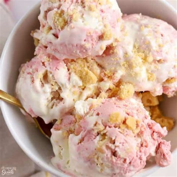 Strawberry Shortcake Ice Cream - Celebrating Sweets