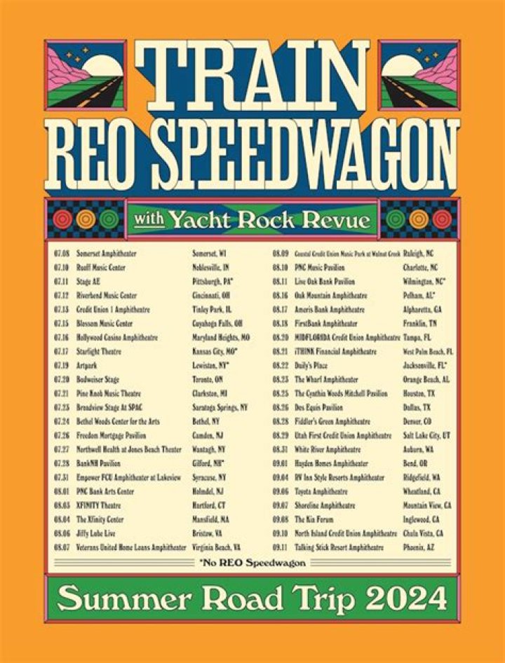 Summer 2024 Tour with Train and REO Speedwagon: Where to Find Presale Ticket Codes? - SarkariResult