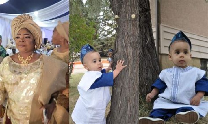 
Veteran Singer Salawa Abeni Showers Prayers On Her Foreign Grandson As He Clocks One 