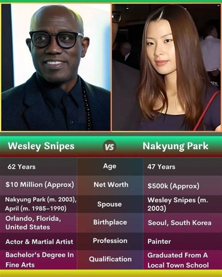 Wesley Snipes Wife: Nakyung Park Age, Net Worth, Children, Paintings, Movies, Photos, Wiki