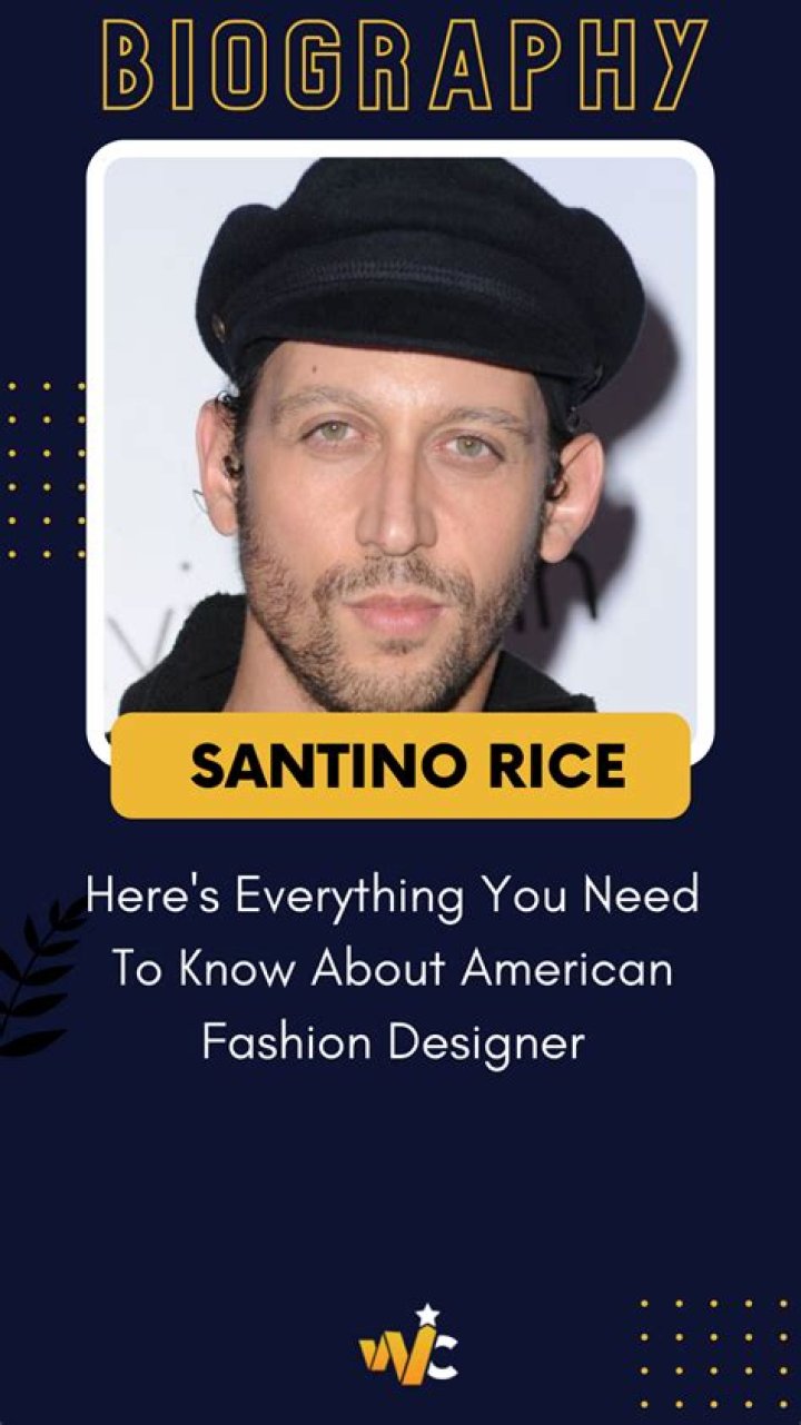 Who is Santino Rice? All About American Fashion Designer