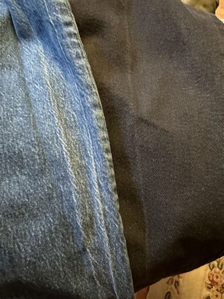 Why do my jeans have white lines after washing